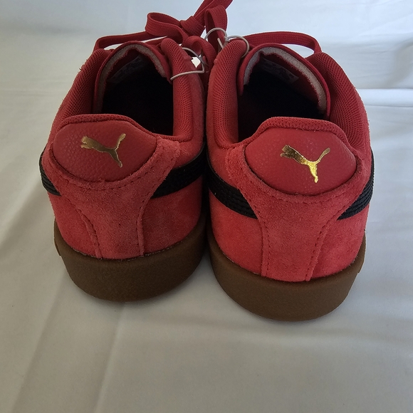Puma Red and Black Suede Sneakers - Picture 8 of 9